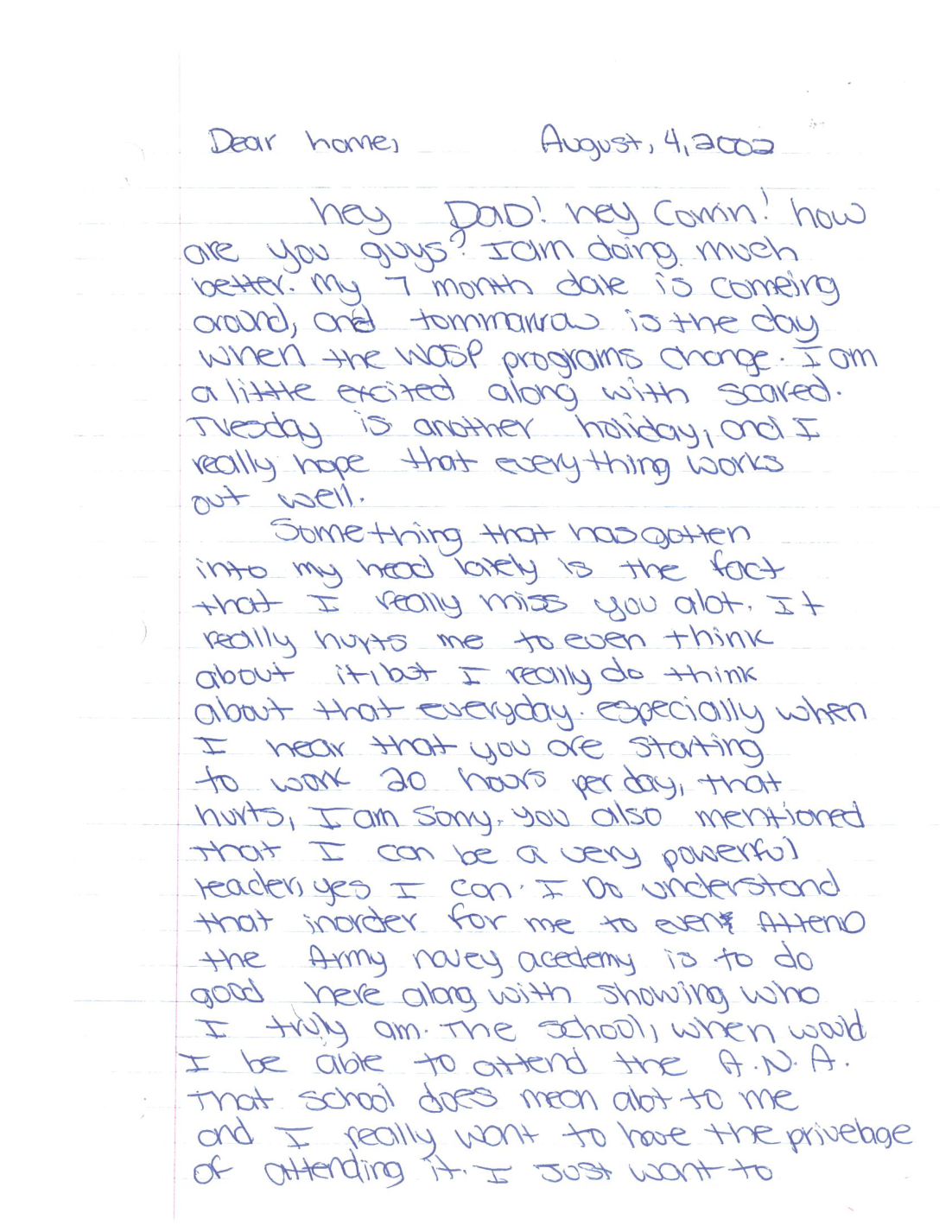 Original scanned page of the letter dated August 4, 2002